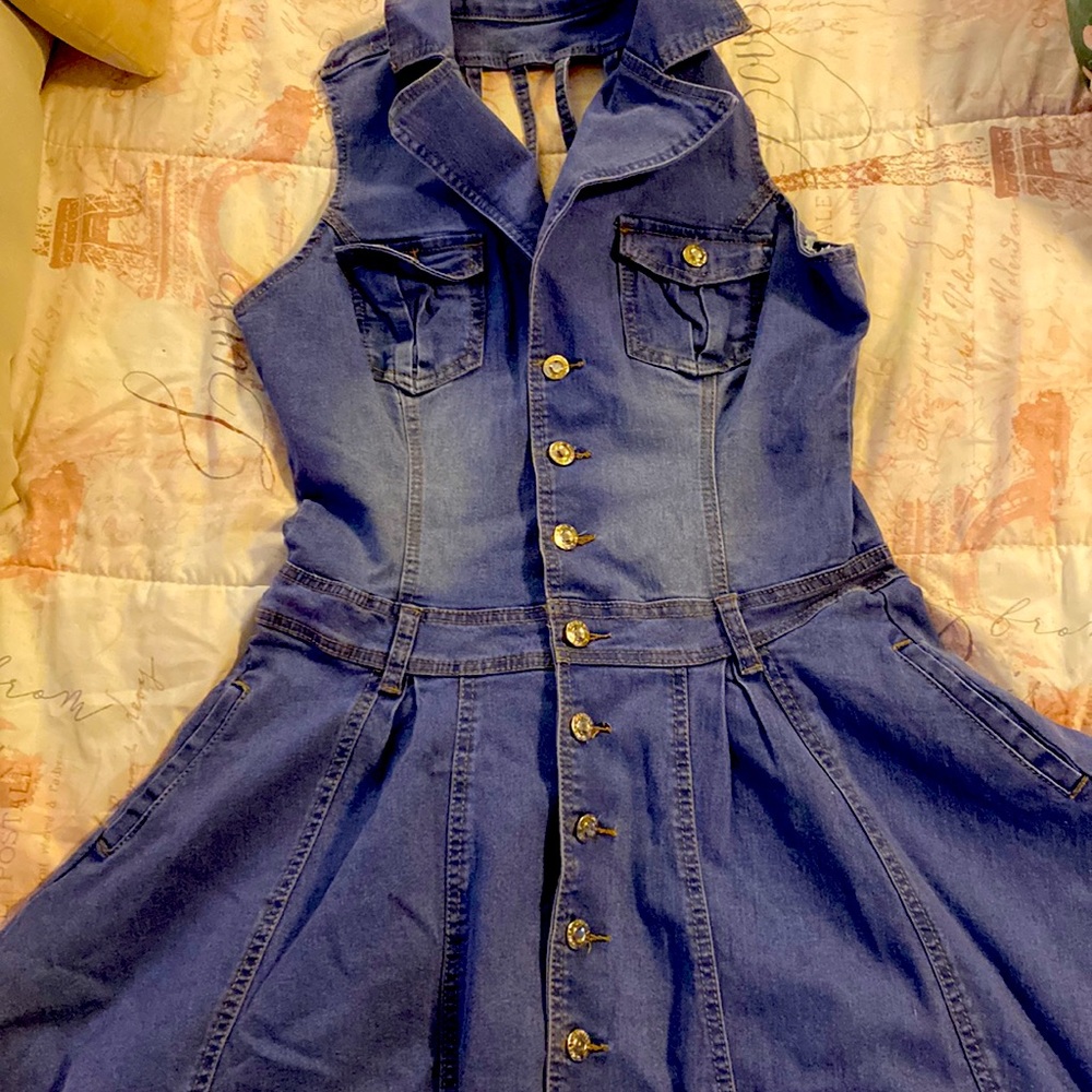 SILVER DIVA Denim dress